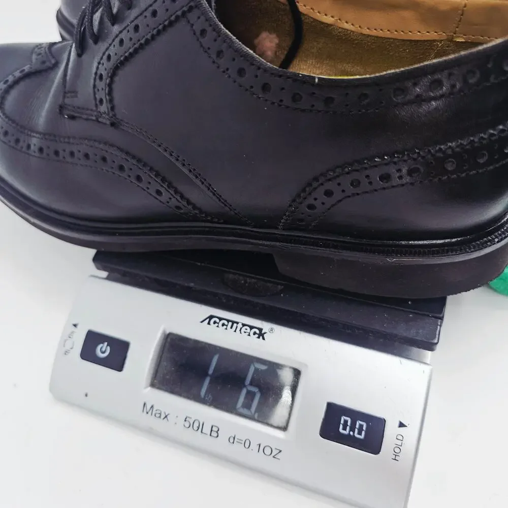 Florsheim CT Men's Network Wing Tip Oxford Black Leather Dress Office Shoe 8 D